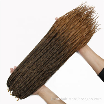 Braiding Hair Extension Ombre Synthetic Hair box braids crochet hair wholesale